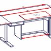 Model 9100 New Height Adjustable Table - Image 3