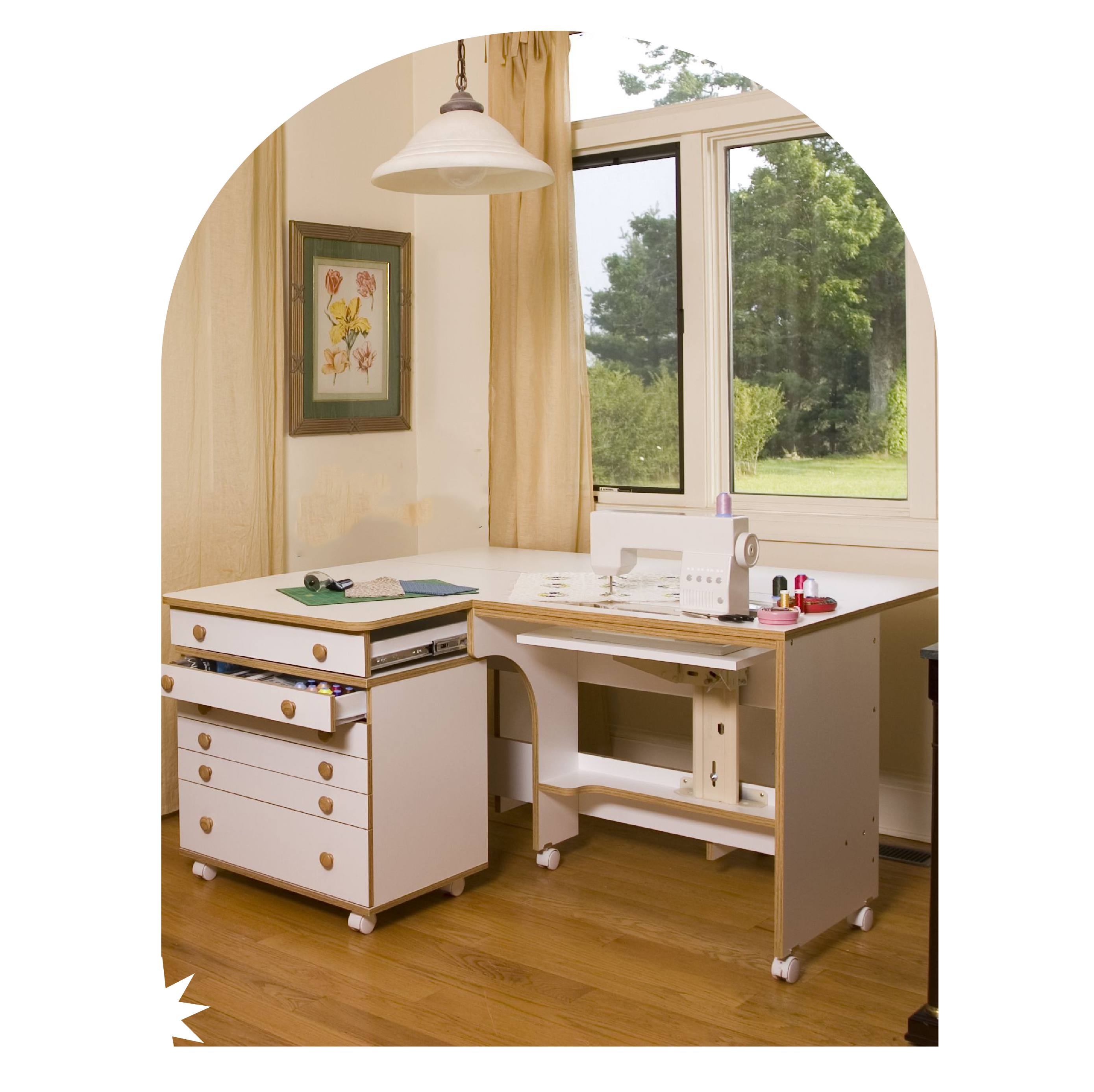 Sew Many Cabinets and Tables
